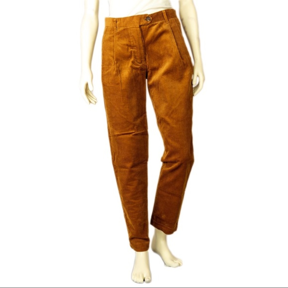 Weili Zheng Mid-Rise Straight Leg Pants, Brown